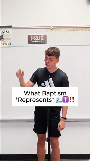 The Meaning of Baptism #Jesus #baptism #christianshorts