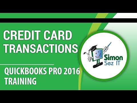 How to Enter Credit Card Transactions in QuickBooks Pro 2016