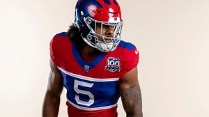 What uniforms are NY Giants wearing today? How Century Red honors their 100 seasons