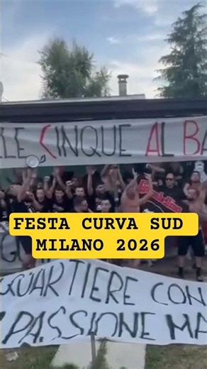 FESTA CURVA SUD MILANO 2026 #shorts #ultras