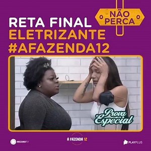 É emoção que vocês querem? Então presta atenção e anota tudo que vai rolar nessa reta final de "A Fazenda 12" porque a partir desta sexta (11), vai ser eita atrás de vixe na Fazendola! 💥🔥 Assine o PlayPlus e tenha acesso à transmissão 24 horas de #AFazenda12: PlayPlus.com/AFazenda 🤠 | A Fazenda