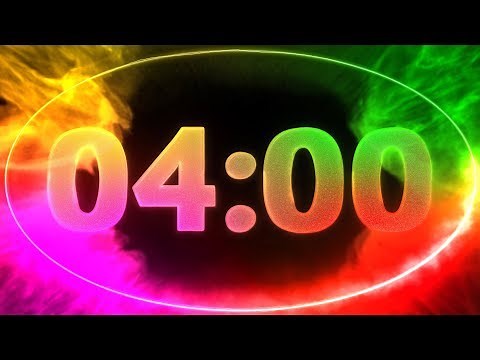 4 min COUNTDOWN ( v 711 ) TIMER with music 4K