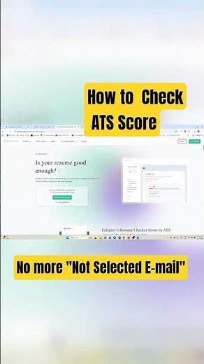 How to Check ✅ ATS Score। How to Build ATS friendly Resume #resumetips
