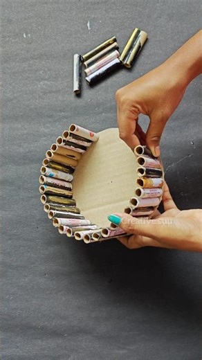 Creative things with waste material ❤️ #bestoutofwaste #diy #craft #diycrafts #homedecor