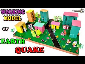 DIY KIT FOR WORKING MODEL OF EARTHQUAKE || NATURAL DISASTER WORKING MODEL || PROJECT SOLUTION
