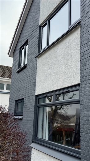 Full Anthracite Grey Transformation 🩶 Do you recognise this door from our previous posts? 👀 The Salsburg front door in Chartwell Green makes a statement, especially alongside the new premium anthracite grey windows. A simple upgrade that really stands out 😍😍😍 | RCH Windows and Doors