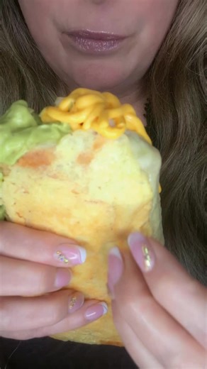 Very Messy Cheesy Burrito Mukbang