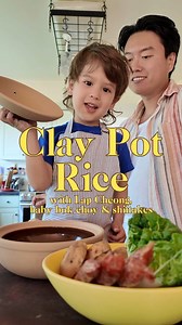 314K views · 23K reactions | Levi and I make clay pot rice with lap cheong (cured Chinese sausage), baby bok choy, shiitake mushrooms, and fried dunky egg on top. Cooking the rice with homemade chicken broth along with the juices of the sausage and mushrooms that infuse into the rice makes this simple dish so delicious and cozy! | Cooking for Levi | Facebook