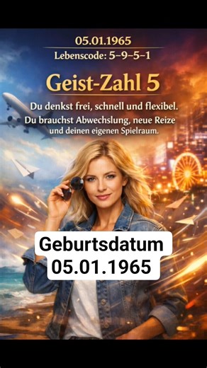 Geboren am 05.01.1965 – Dein Lebenscode 5–9–5–1 erklärt