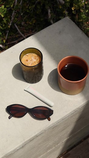 Camille Pidoux on Instagram: "Iced matcha moment to survive Paris temperatures 🍵 (Wearing this beautiful dress by @ganni 🫧)"