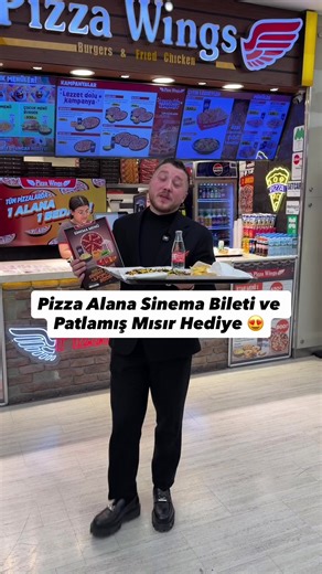Pizza Alana Sinema Bileti ve Patlamış Mısır Hediye 😍 @pizzawings.izmirpark İşbirliği 📍Sinema menü alana kampanya geçerli 😍 Dolu dolu bir menü kesinlikle tavsiye ediyorum. Tam 10 Kişiye Sinema Menü Hediye Ediyoruz. Detaylar Açıklamada ↙️ 📍 @gezgincoban ve @pizzawings.izmirpark hesaplarını takip et. 📍Videoyu Beğen, Kaydet , Yoruma Birlikte Girmek İstediğin Kişiye Gönder ve 1 Arkadaşına gönder ❤️ 📍İzmirpark İzmir Park Avm İçinde 3. Katta bulunuyor😍 📌 Gönderiyi kaydedip @gezgincoban @mhmtcob
