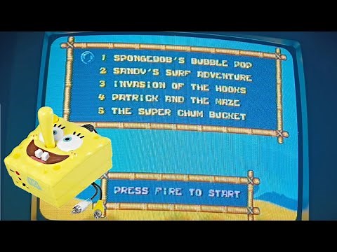 SpongeBob SquarePants Plug and Play Gameplay on a CRT TV