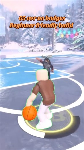 No badge no animations js65ovr beginner buildPlayground Basketball #playgroundbasketball#roblox #fyp