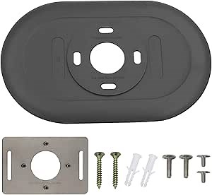 Nest Thermostat Trim kit,Nest Thermostat Wall Plate for Google Nest Thermostat-Programmable WiFi Thermostat Accessory (Charcoal)