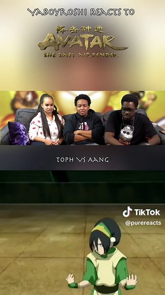 Toph VS Aang #toph #aang #yaboyroshi #reaction #avatarthelastairbender | toph vs aang