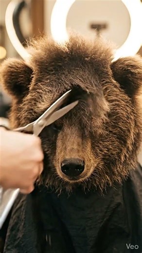 Bear's haircut has me speechless #funny #animals