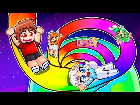 Sliding 7,116,872 MPH on The TALLEST SLIDE in Roblox!