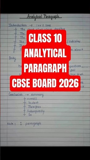 Class 10 Analytical paragraph || Analytical paragraph class 10 #class10 #cbse