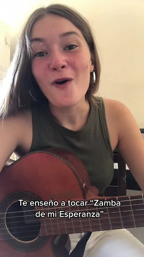 Facil tutorial para aprender a tocar zamba de mi esperanza. #tutorial #maggiecullen #foryou #folklore #guitarra