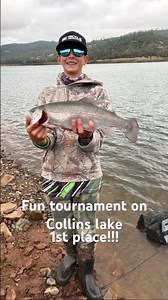 #collinslake #troutfishing #fishing fun tournament out in Collins lake ended up getting first place