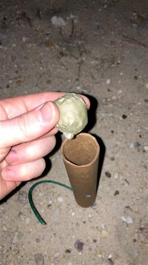 Homemade mini ballshell that smacks! #fireworks #pyro #pyrotechnics