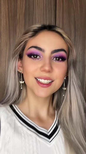 Tutorial de maquillaje con sombras moradas | Fer Jalil