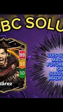 LUIS SUAREZ 99 RATED| ALL 13 MADFUT SOLUTIONS | MADFUT FUTURE ICON SBC SOLUTION | MADFUT 24