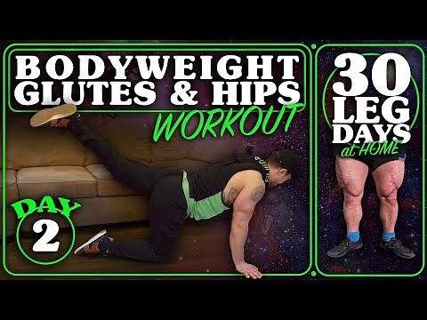 Bodyweight Glute & Hip Workout At Home | 30 Days of Leg Day At Home Without Equipment Day 2