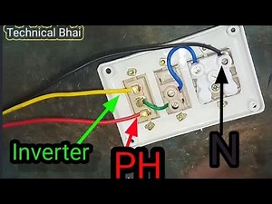 Two Way Switch connection with Inverter and Phase.