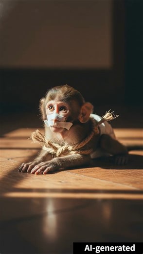 Monkey's EXPLODING Prank Backfires! 🐵💥 #shorts #monkey #funny #AI #AIGC #animals