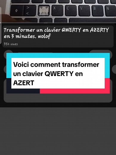 Transformer un clavier QWERTY en AZERTY facilement