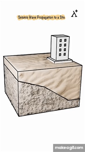 Seismic Wave Propagation to a Site on Make a GIF