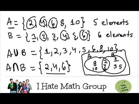 How to find Union and Intersection of two sets