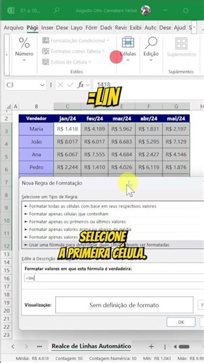 AMAZING: Learn how to HIGHLIGHT LINES AS YOU HOVER YOUR MOUSE in Excel! WATCH NOW! #excel #tips