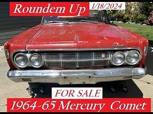 FOR SALE 1964 1965 Mercury Comet 10k & Under