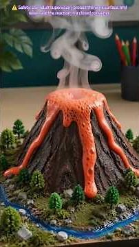 🌋 This DIY Volcano Actually Erupted! 😱 | Easy Science Project for Kids