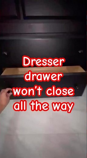 Dresser drawer won’t shut #dresser #handyman