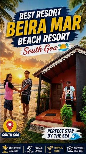 Best Beach Resort Near Benaulim Beach, South Goa 🌴 | Beira Mar Beach Resort