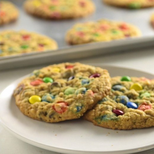 64K views · 887 reactions | Perfect for the kids' lunchbox treat! Easy Monster Cookies recipe: https://www.bettycrocker.com/recipes/easy-monster-cookies/5379d189-31cd-4f5f-bb48-ce2f4bb2270f?utm_medium=social&utm_source=facebook&utm_campaign=09_2018_standard?mktgimp=BCCOOKIE | Betty Crocker | Facebook