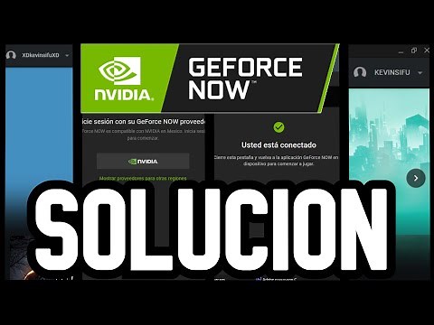 Solucion Error Geforce Now Iniciar Sesion en Otra Cuenta | NVIDIA | Como Solucionar ERROR