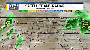 While most of the rain has moved into eastern North Dakota, a few showers may arrive from Montana later tonight. While rain chances will be mostly confined to western ND overnight, a few rain showers will remain across northern counties through tomorrow morning. -KX Storm Team | KX News Minot | Facebook