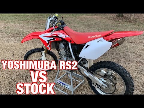 YOSHIMURA RS2 vs STOCK PIPE | CRF150RB |