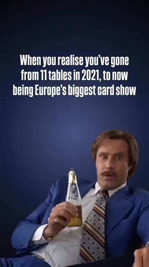 From 11 tables and 40 collectors in 2021… to Europe’s biggest and most electric card show. 🤯❤️ What a journey... and it’s all thanks to this incredible community. To celebrate the milestone, we’re levelling EVERYTHING up. The best exhibitors, a packed main stage, a fully interactive kids zone, retro gaming double decker bus, streaming zones, vlogger creator hubs, grading services, trade zones… and so much more. Our sponsors are also coming back bigger and bolder than ever, ready to showcase the