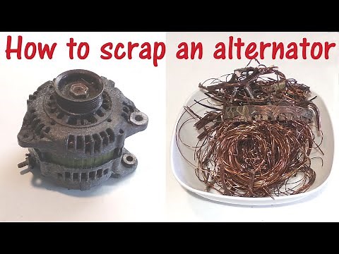 How to scrap an automotive Alternator for copper