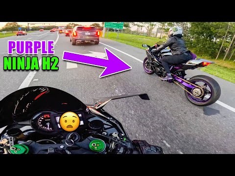 FIVE Ninja H2's MOB To Orlando Bike Night 😈