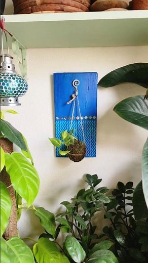 DIY Wall Hanging Planter From Scrap Wood | Budget Boho Home Decor Idea