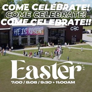 16 reactions | Come celebrate Easter with us tomorrow! Sunrise service at 7:00am in front of the main building. Service times at 8:08, 9:30 and 11:00am. Overflow service with live worship in The Shed at 9:30 and 11:00am. easterinsumter.com | CCC Sumter | Facebook