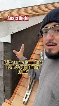 Cómo sacar ángulo de inclinación de forma rápida y efectiva #works #carpentry #carpinteria