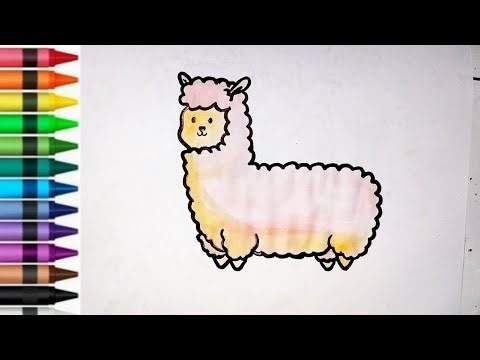How to Draw an Alpaca 🦙 | Easy Alpaca Drawing for Kids Step by Step | Cute Animal Drawing