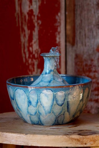 Handmade Ceramic Fountain – Unique Water Feature, Tranquil Home Décor, Indoor Tabletop Fountain - Etsy